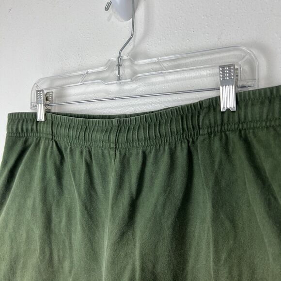 Lands' End Shorts Men Large 36-38 Green Pull On Drawstring Casual Lounge Bottoms - Picture 6 of 14